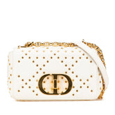 クリスチャンディオール カロ ラッキースター 斜め掛け チェーン ショルダーバッグ ホワイト カーフ レディース Christian Dior 【中古】